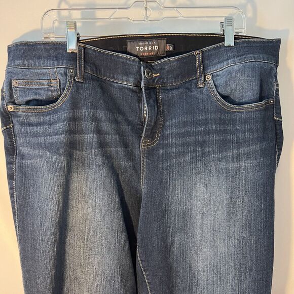 TORRID Jeans Size 20R Bombshell Skinny Premium Stretch Dark Wash - Picture 2 of 8